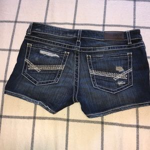 Distressed shorts